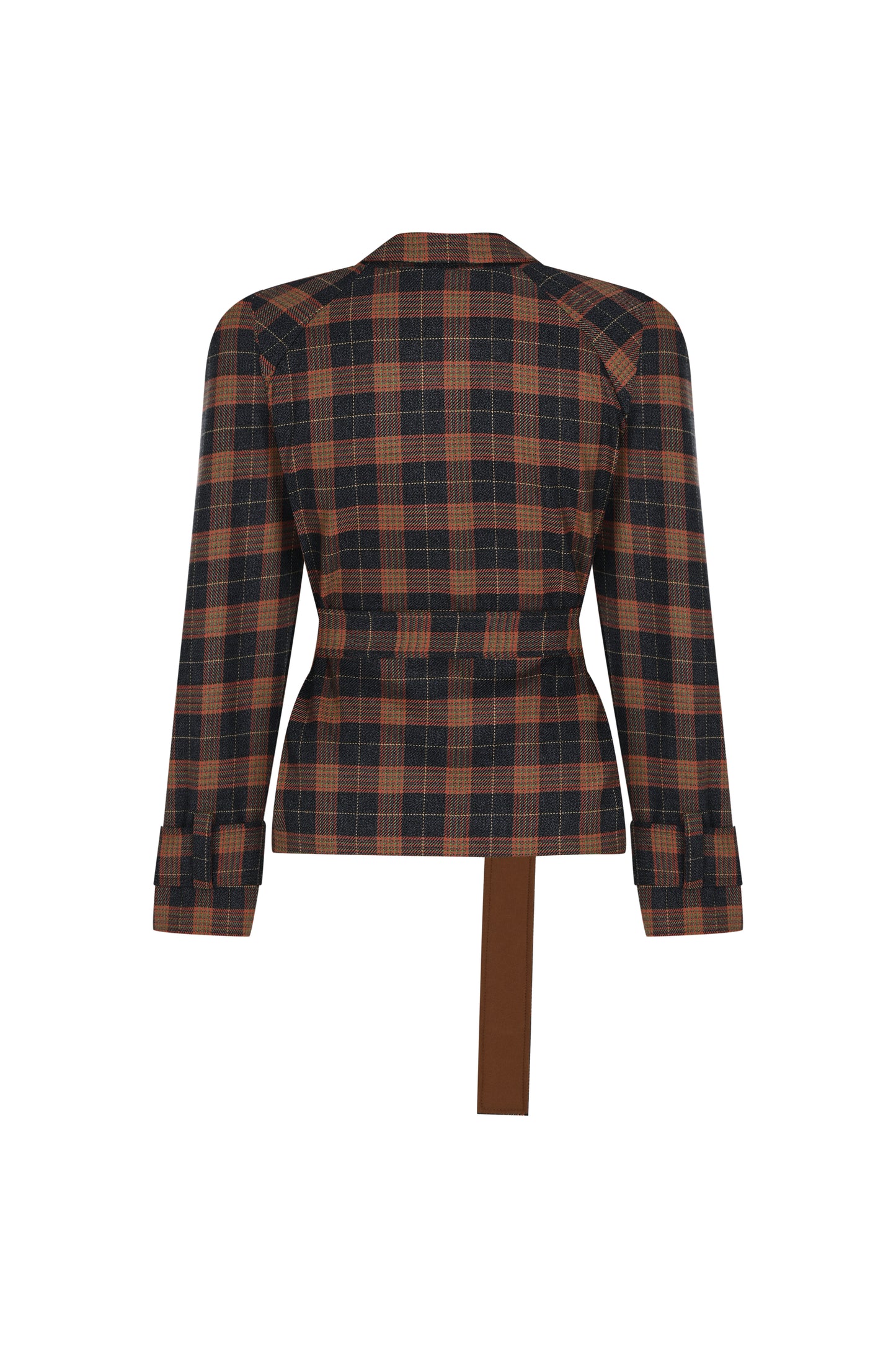 Kahverengi Ekose Ceket