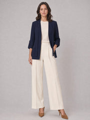 Yakasız Form Truvakar Kol Blazer Ceket